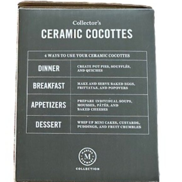 Martha Stewart Collector's Ceramic Heart-Shaped Cocottes - Picture 5 of 5